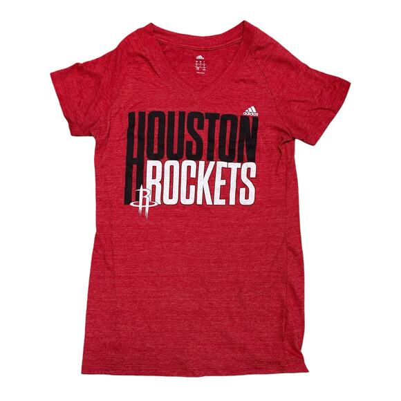 adidas Tops - Adidas Houston Rockets Basketball Red T-Shirt Women's Large